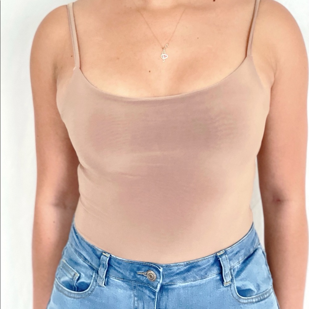 Beige Bodysuit